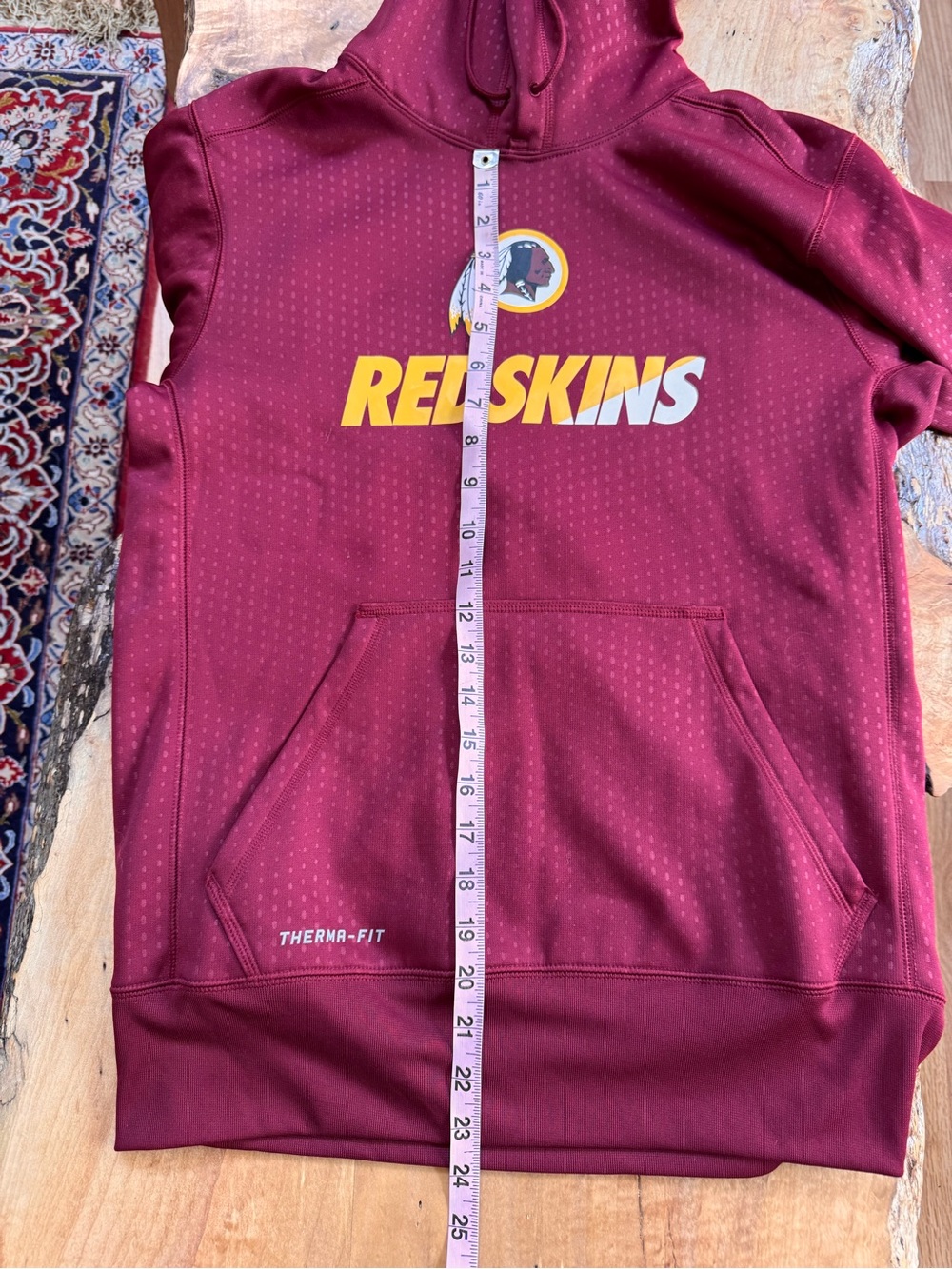 Washington Redskins Therma-FIT Burgundy Hoodie, Nike NFL, small, new without tag
